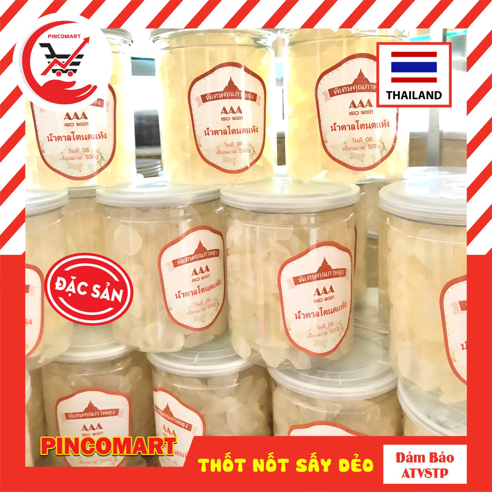 (Hũ 500g) Thốt Nốt Sấy Dẻo Thái Lan không đường vị ngọt dịu tự nhiên - Hàng nhập khẩu Thái | HH111 - Image 2