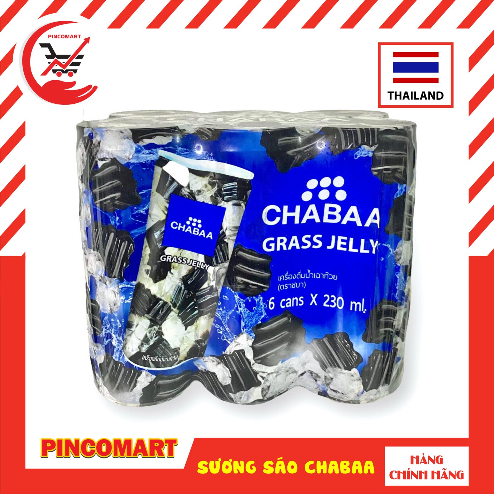 (Thùng 4 lốc) Sương Sáo Thái Lan hiệu ChaBaa giải khát ngày hè lon 230ml lốc 6 lon - Hàng nhập khẩu Thái | HH108 - Image 2