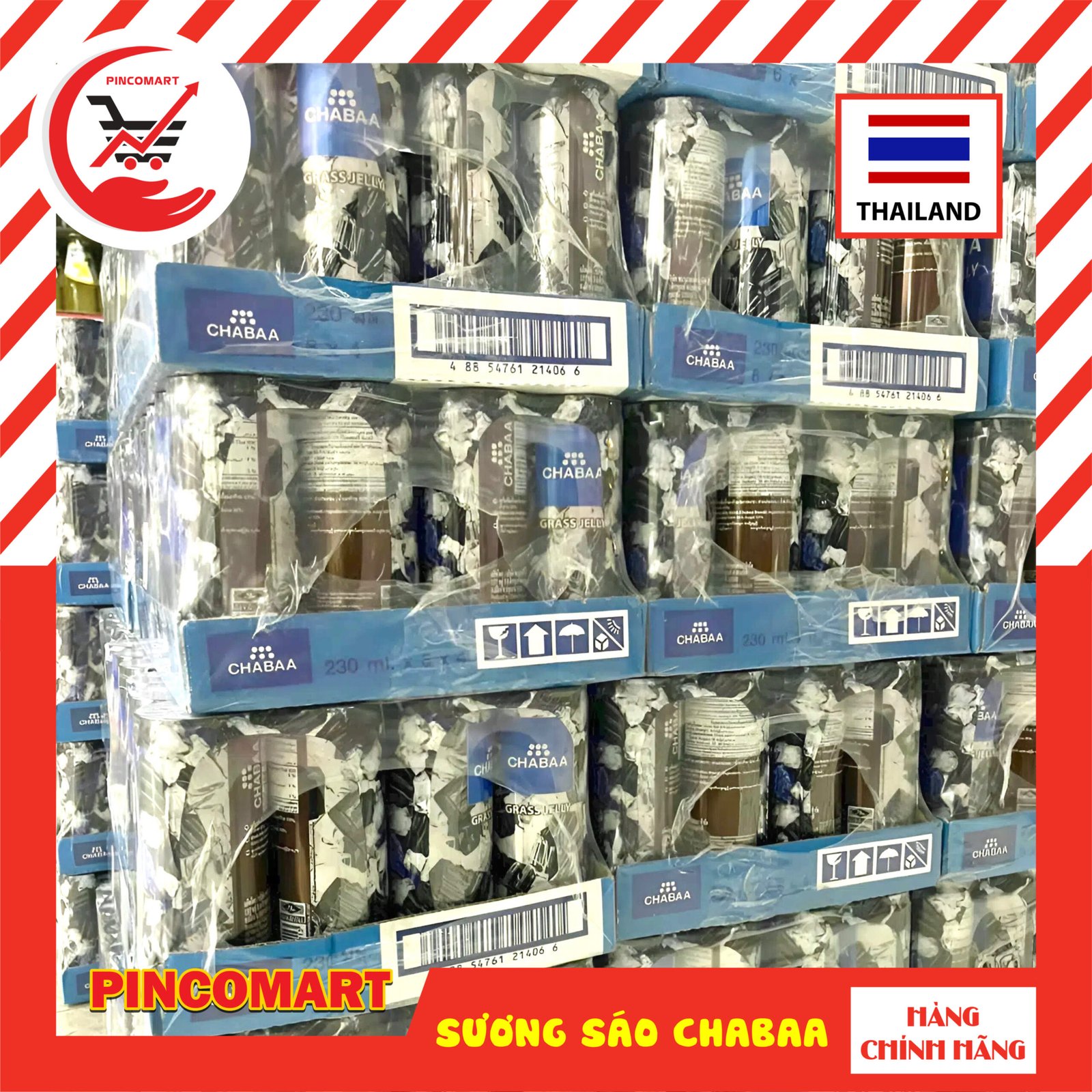 (Thùng 4 lốc) Sương Sáo Thái Lan hiệu ChaBaa giải khát ngày hè lon 230ml lốc 6 lon - Hàng nhập khẩu Thái | HH108 - Image 4