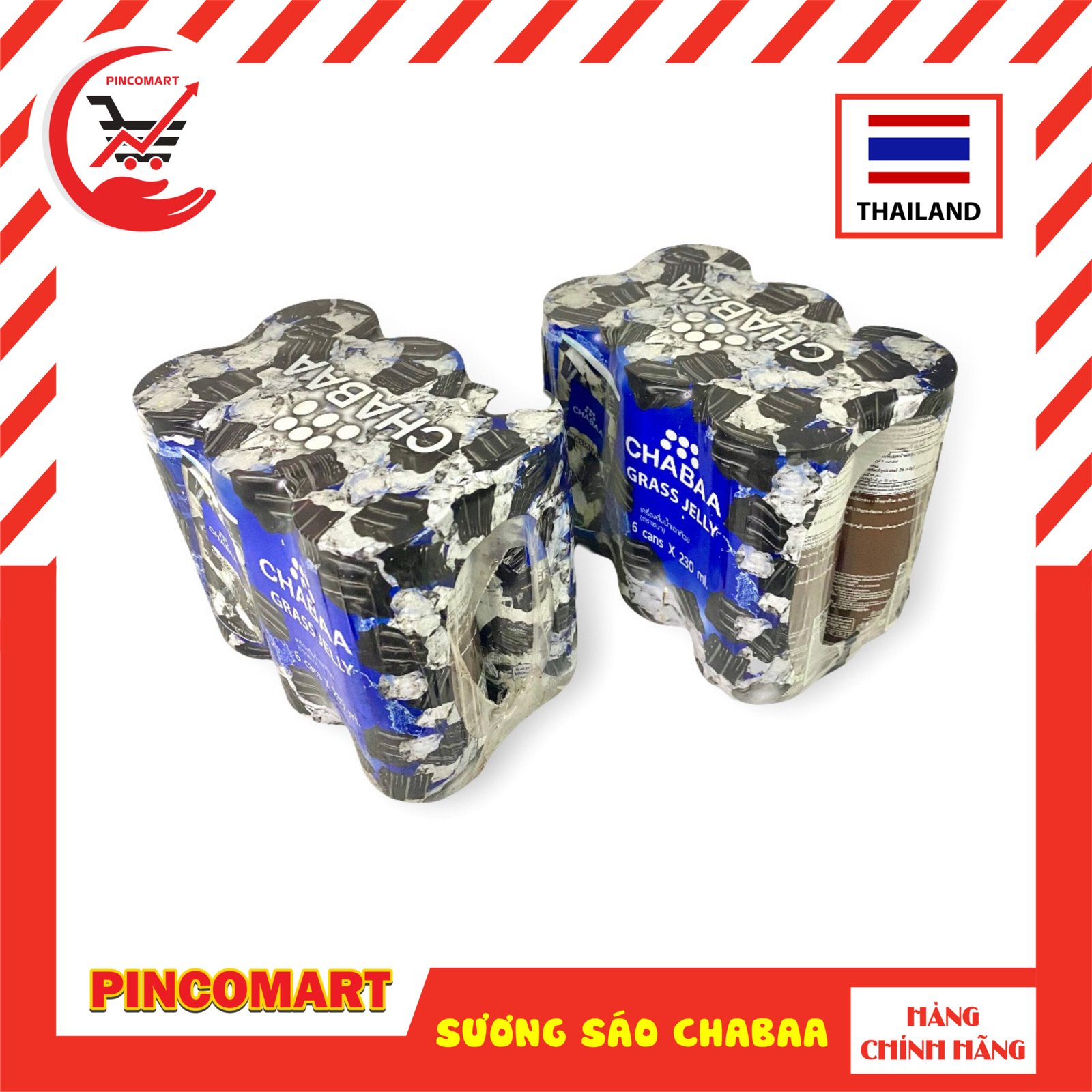 (Thùng 4 lốc) Sương Sáo Thái Lan hiệu ChaBaa giải khát ngày hè lon 230ml lốc 6 lon - Hàng nhập khẩu Thái | HH108 - Image 3