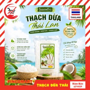(1kg) Thạch Dừa Thái Lan Nata de Coco ngon dai dai dạng bịch - Hàng nhập khẩu Thái | HH109