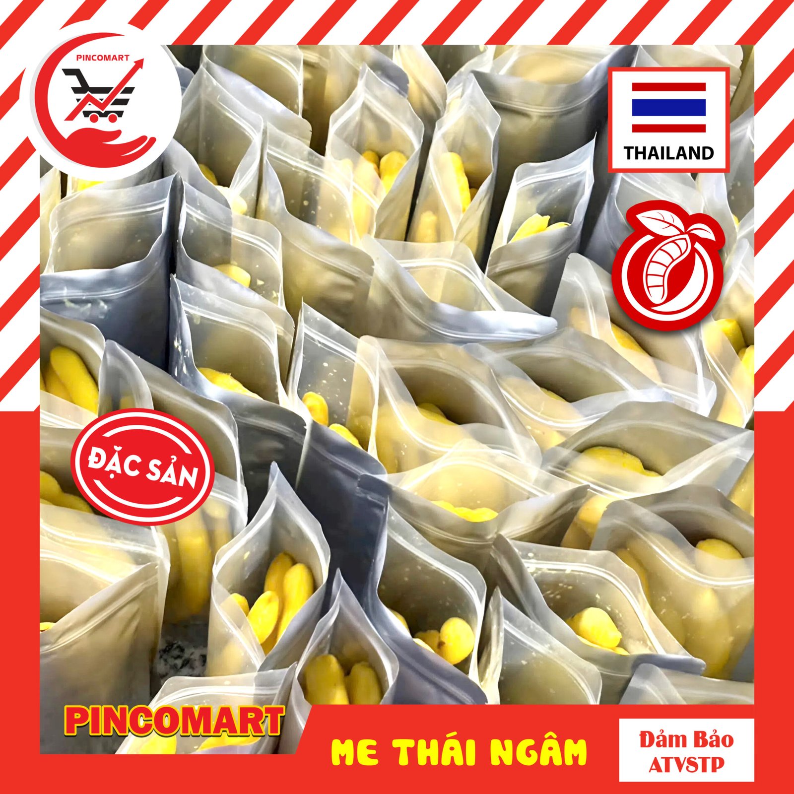 (Túi 700g) Me Ngâm Thái Lan vị chua ngọt hài hoà, ăn vặt tiện lợi, tặng kèm muối khô, đóng túi zip sạch sẽ | HH186 - Image 3