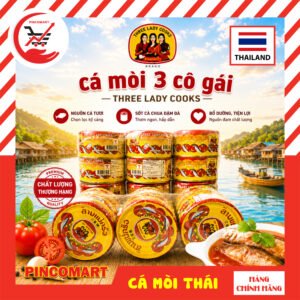 Cá Mòi Sốt Cà Thái Lan hiệu 3 Cô Gái lốc 6 hộp 190g - Hàng nhập khẩu Thái chính hãng | HH102