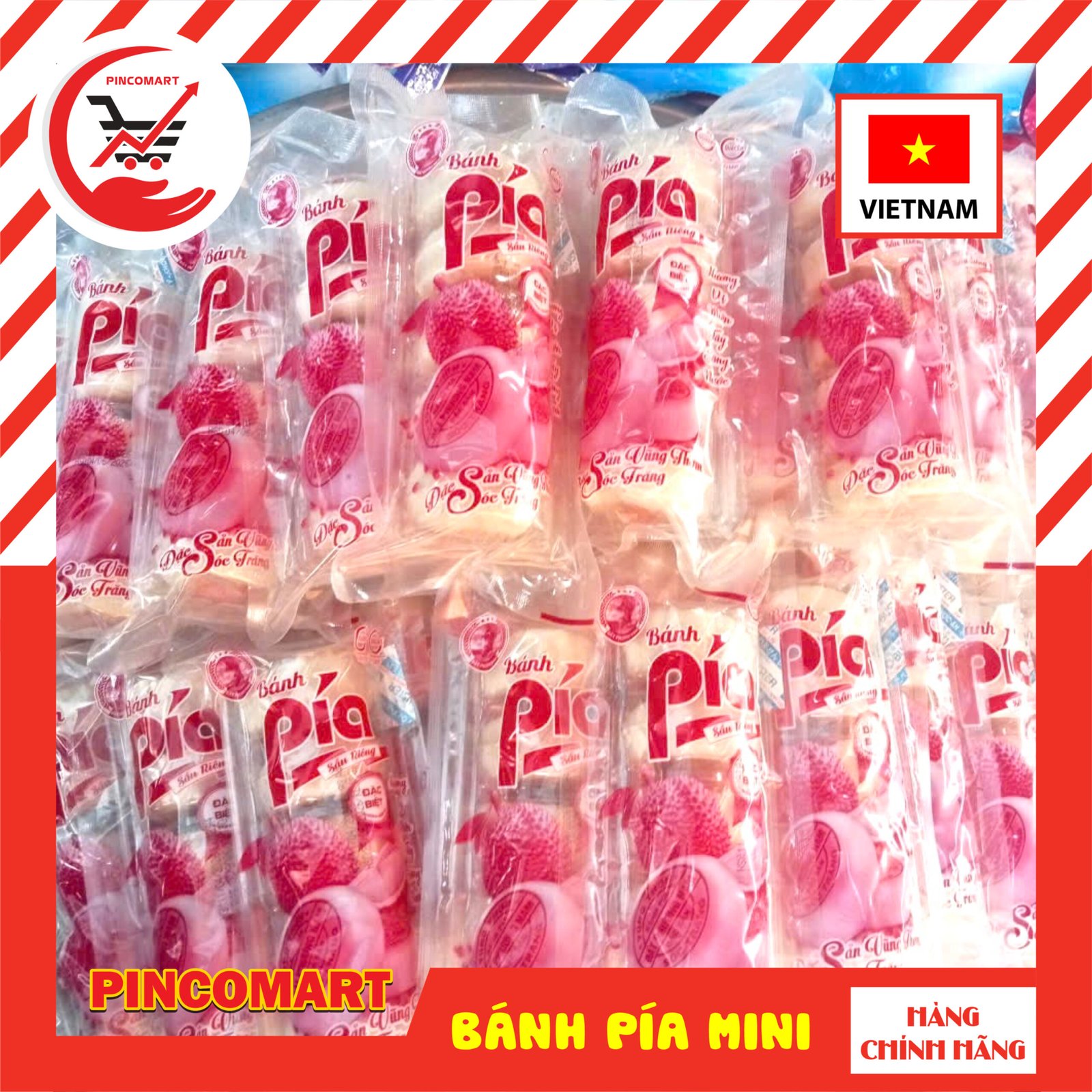 Bánh Pía Sầu Riêng Mini Đất Phương Nam gói 5 bánh nhỏ, ăn vặt tiện lợi - Đặc sản Vũng Thơm Sóc Trăng - Image 3
