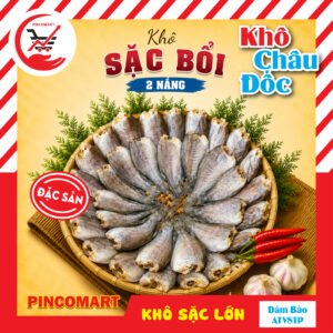 Khô Cá Sặc Bổi 2 nắng thơm ngon vị vừa ăn đặc sản Châu Đốc, đóng gói túi hút chân không - Khô chuẩn vị miền Tây