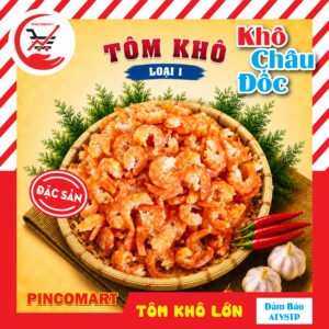 Tôm Khô loại 1 ngon sạch từ thiên nhiên, đóng gói túi hút chân không - Tôm đất miền sông nước Cửu Long
