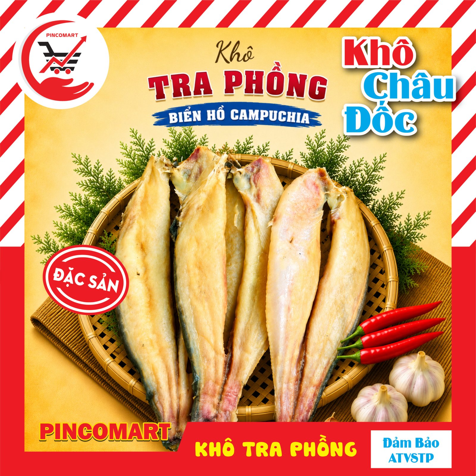 Khô Cá Tra Phồng 2 nắng thơm ngon vị vừa ăn đặc sản Châu Đốc, đóng gói túi hút chân không 1kg - Khô chuẩn vị miền Tây | HH67